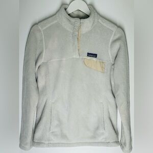 Patagonia Synchilla Snap-T Fleece Pullover Women’s Medium Cream Sherpa Jacket